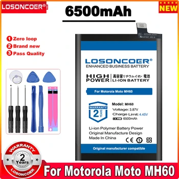 LOSONCOER MH60 6500 мАч Аккумулятор Для мобильного телефона Motorola Moto MH60