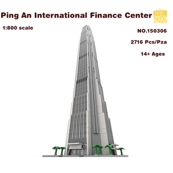 MOC-150306 Ping An International Finance Center Модель 1:800 С рисунками в формате PDF, строительные блоки, Кирпичи, подарки на День Рождения, Рождество