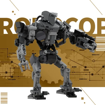 Moc RoboCoped Робот Каин, Набор механических строительных блоков, Сборочные Кирпичи, Фигурки из фильма, Игрушки для детей в подарок