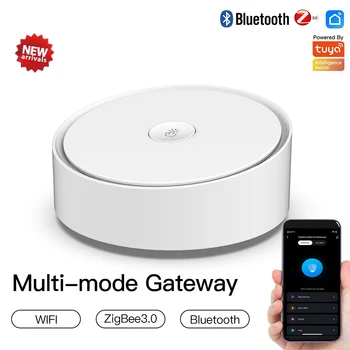 MOES Tuya Многорежимный Шлюз ZigBee WiFi Bluetooth Mesh Hub Smart с приложением Life Беспроводной Пульт дистанционного Управления через Alexa Google Home