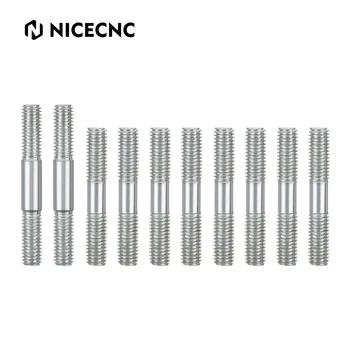 NiceCNC, 10 шт., комплекты стальных шпилек для головки блока цилиндров YFZ350 1987-2006 2005 2004 для Yamaha Banshee 350
