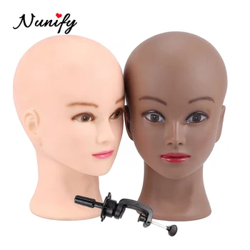 Nunify Горячая Продажа Африканский Манекен Голова Без Волос Для Изготовления Парика Шляпа Дисплей Косметологический Манекен Косметологическая Обучающая Головка