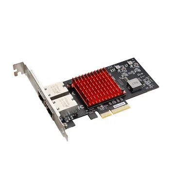 PCIe 3,0x8 Двухпортовая сетевая карта RJ45 Ethernet 10G серверный сетевой адаптер Intel X550 чипсет pci-e 8x