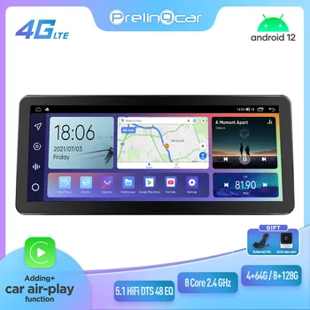 Prelingcar 12,3 “Для Toyota Miranda RAV4 2020-2022 Android 12 Автомобильный Монитор 128 Г Carplay RDS GPS Встроенный 2din Радио DVD-плеер 5,1
