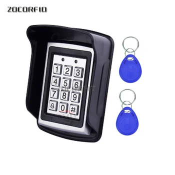 RFID Металлический контроль доступа EM Card Reader Клавиатура с 5 брелками EM4100 водонепроницаемый защитный чехол для системы контроля доступа к двери