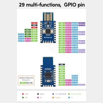 RP2040- Единая мини-плата разработки на базе микроконтроллера Raspberry RP2040