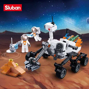 Sluban Building Block Toys Curiosity Rover 288 шт. модель Bricks B0733 совместима с конструкторами ведущих брендов