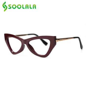 SOOLALA/ Уникальные треугольные женские синие светозащитные очки для чтения, оправа для очков, Модные очки для дальнозоркости для чтения