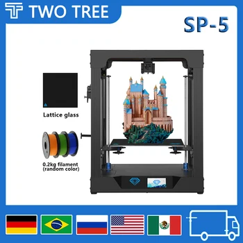 Twotrees 3D принтер Core XY SP-5 V1.1 Принтер Сенсорный Комплект FDM Двойной принтер Z Axis Экструдер Размер печати 300*300*330 мм TMC2225 PEI