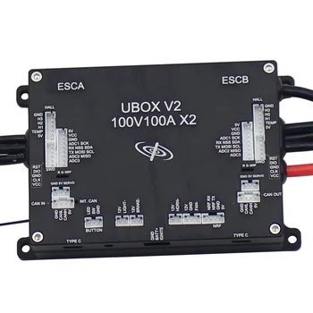 UBOX V2 200A 100V 100A X2 Двухмоторный Электрический Регулятор скорости На базе 100/250 VESC Для Электрического Велосипеда, Скутера, Скейтборда, Робота