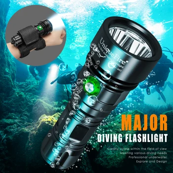 UniqueFire D03 Супер яркий фонарик для дайвинга 3000 Люмен IPX8 Водонепроницаемый фонарь для погружения под воду в Глубоководную пещеру ночью