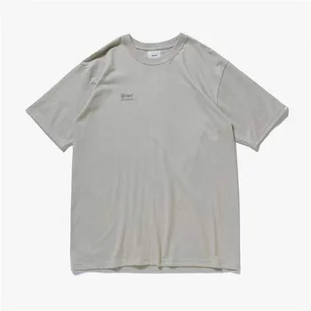WTAPS 22SS, Японская мода, Летняя футболка с принтом в виде увеличительного стекла, Свободная футболка с короткими рукавами Для мужчин и женщин