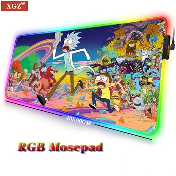 XGZ RGB Большой Игровой Коврик для мыши Kehe Moni, Нескользящий и водонепроницаемый, с Выдвижным Замком, Компьютерный Стол, светодиодный Ноутбук для CSGO Dota 2 LOL