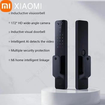 Xiaomi Automatic Intelligent Door Lock Pro Комбинация бытовой безопасности с отпечатками пальцев, визуальный кошачий глаз, многофункциональная защита от кражи