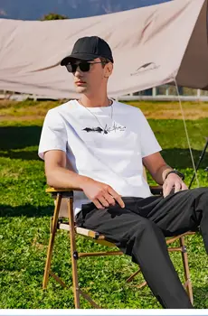Y1091, летняя мужская футболка из плотного хлопка с короткими рукавами и простым принтом в европейском и американском стиле