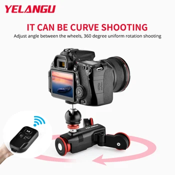 YELANGU L4X Моторизованный Слайдер Камеры Видео Тележка Электрический Трек Слайдер с Пультом Дистанционного Управления для DSLR Камеры Видеокамеры Экшн-камеры Телефона
