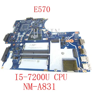 yourui Для Lenovo ThinkPad E570 15,6 ”Материнская плата ноутбука Core i5-7200U 2,5 ГГц DDR4 CE570 NM-A831 01YR709 Материнская плата ноутбука