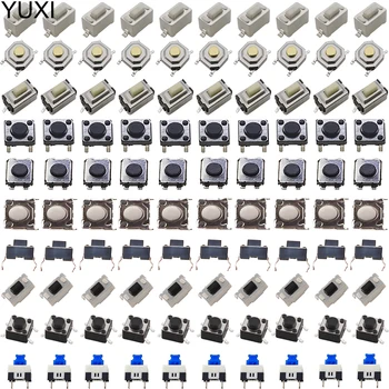 YUXI 10 Model SMD Комплект Тактильных Кнопочных Переключателей Автомобильный Планшет с Дистанционным Управлением Micro Momentary Key Touch Switch Ассортимент Комплектов