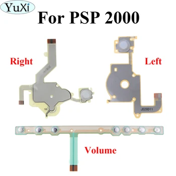 YuXi Для PSP 2000 2001 2004 2008 Перекрестная кнопка Направления Левая клавиша Регулировки громкости Правая клавиатура Ленточный провод для гибкого кабеля PSP2000