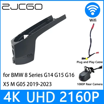ZJCGO Dash Cam 4K UHD 2160P Автомобильный Видеорегистратор DVR Ночного Видения для BMW 8 Серии G14 G15 G16 X5 M G05 2019-2023