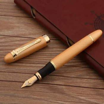 Абсолютно новая авторучка Jinhao 450 с золотым средним наконечником, чернильные ручки для делового офиса, школьные принадлежности для письма