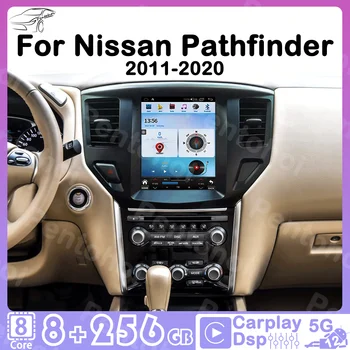 Автомагнитола Pentohoi для Nissan Pathfinder 2011-2020 Tesla Screen Carplay Navigator Мультимедийный видеоплеер Auto Android12 5G WIFI
