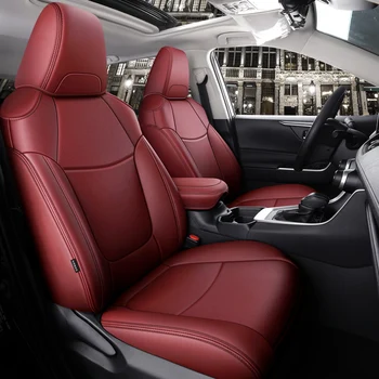 Автомобильные Аксессуары по индивидуальному заказу Чехлы для сидений на 5 мест Из кожи высшего качества Специально для Toyota Rav4 Corolla Camry CHR
