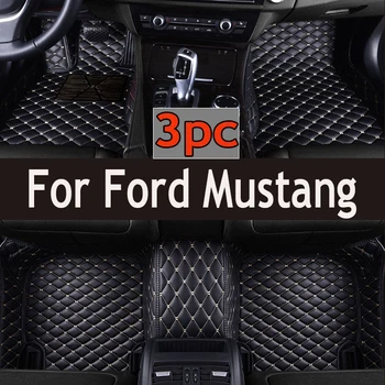 Автомобильные коврики для Ford Mustang 2015 2016 2017 2018 2019 2020 2021 2022 Пользовательские автоматические накладки для ног автомобильный ковровый чехол