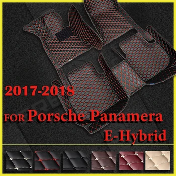Автомобильные Коврики Для Porsche Panamera E-Hybrid 2017 2018 Пользовательские Автоматические Накладки Для Ног Автомобильный Ковер Аксессуары Для Интерьера