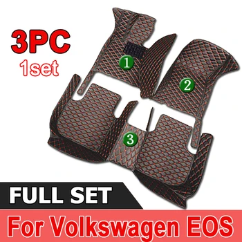 Автомобильные коврики для Volkswagen VW EOS 2005-2016 2006 2007 2008 2009 2010 2011 2012 Пользовательские автомобильные накладки для ног аксессуары для интерьера
