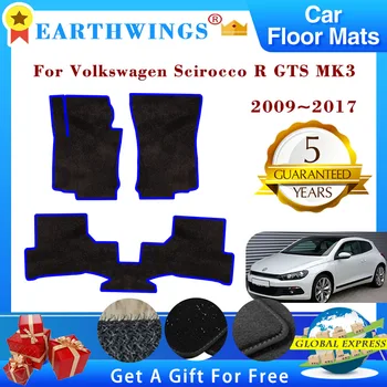 Автомобильные Коврики Для Volkswagen Scirocco R GTS MK3 2009 ~ 2017 Ковры Панель Подножки Ковровое Покрытие Накидка Накладки Для Ног Наклейки Аксессуары