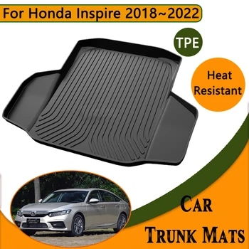 Автомобильные коврики для багажника Honda Inspire CV4 CV6 2018 2019 2020 2021 2022, водонепроницаемые ковровые покрытия, Аксессуары для подушек