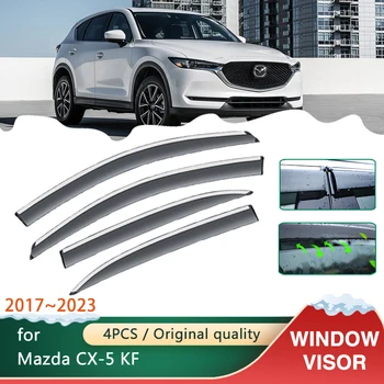 Автомобильные Козырьки на Окна для Mazda CX-5 CX5 KF 2017 ~ 2023 Аксессуары Тенты От Солнца, Дождя, Дыма, Защитные Дефлекторы Windshie 2018 2019