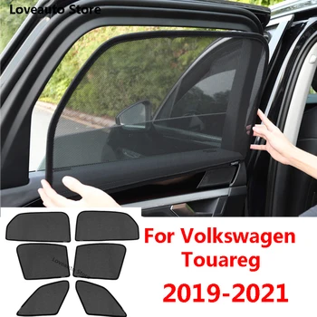 Автомобильный Солнцезащитный Козырек С Магнитом, Защита От Солнца Сзади, Переднее Стекло, Солнцезащитный Козырек, Протектор для Volkswagen VW Touareg 2022 2021 2020 2019