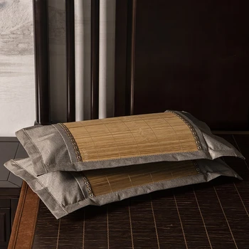 Бамбуковая крутая подушка из полыни, Одинарное Постельное Белье, Восточная подушка Для сна, Летняя Чайная крутая подушка