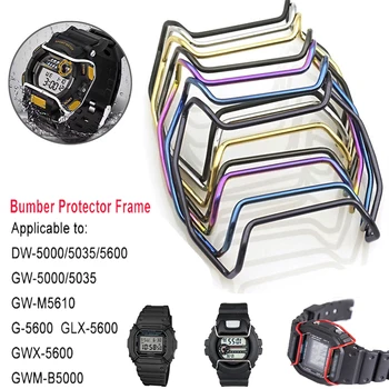 Бампер для часов из нержавеющей Стали Для Casio G-Shock GA2100 GA100 GA130 GA2100 DW5600 GW-5000 GW-M5610, Металлические Аксессуары для защиты от столкновений