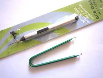Бесплатная доставка, 1x вакуумная ручка-присоска + 1x металлический экстрактор-съемник для ремонта микросхем микросхем, инструмент для ремонта припоя PCB SMT