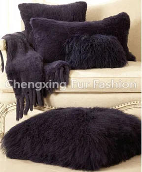 Бесплатная доставка CX-D-62 50x50 см, изготовленный на заказ чехол для подушки из меха ягненка в Монголии
