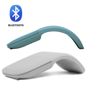 Беспроводная Складная Мышь Портативная Bluetooth Mause Arc Сенсорный ролик Ультратонкие Мыши Лазерные Sem Fio Для ноутбука Ноутбук 2023 Новинка