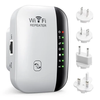 Беспроводной Wi-Fi Ретранслятор, Расширитель диапазона Wi-Fi, Маршрутизатор, Усилитель Сигнала Wi-Fi 300 Мбит/с, Усилитель Wi-Fi 2,4 G, Точка Доступа WiFi Ultraboost