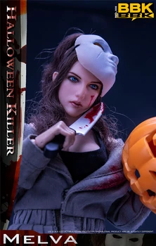 В масштабе Stcok 1/6 BBK BBK008 Melwa Halloween Killer Girl Полный набор 12 