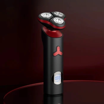 Водонепроницаемая портативная мужская бритва USB для подзарядки, USB Мини-бритва, Бритва с магнитной режущей головкой, 3D плавающая Бритвенная машина для путешествий