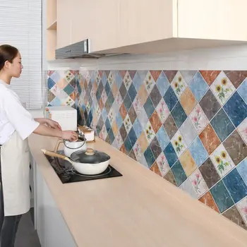 Водостойкий и масляный клей для кухонных стен, восстановленные высокотемпературные обои, цельные липкие обои от Home Decoration