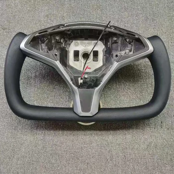 Высококачественная натуральная кожа для Tesla Model S, модель X, Спортивное рулевое колесо на заказ, без нагрева