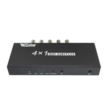 Высококачественный 4x1 3G/HD/SD-SDI Видео SDI Коммутатор 1080 P Удлинитель Ретранслятор Adaptador US/UK/EU/AU Plug