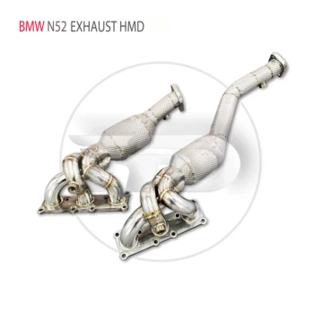Выхлопная система HMD, Высокопроизводительный водосточный патрубок для BMW X1 25i 28i N52, двигатель 3,0 л, Автомобильные аксессуары с каталитическим