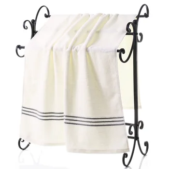 Гостиничный комплект банных полотенец, хлопковое белое гостиничное банное полотенце 70*140