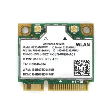 Двухдиапазонная беспроводная карта 6235AN 6235ANHMW 300M Wi-Fi половинного размера Mini PCIE WLAN WIFI Адаптер, совместимый с Bluetooth