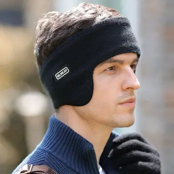 Двухслойная Ветрозащитная повязка для волос для занятий спортом на открытом воздухе, головные уборы, наушники, грелки для ушей, Лыжные наушники