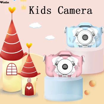 Детская камера, милая игрушка, кошка, собака, мини-цифровая камера, обучающие игрушки с IPS экраном для детей, HD-камера для детей, подарок на День рождения